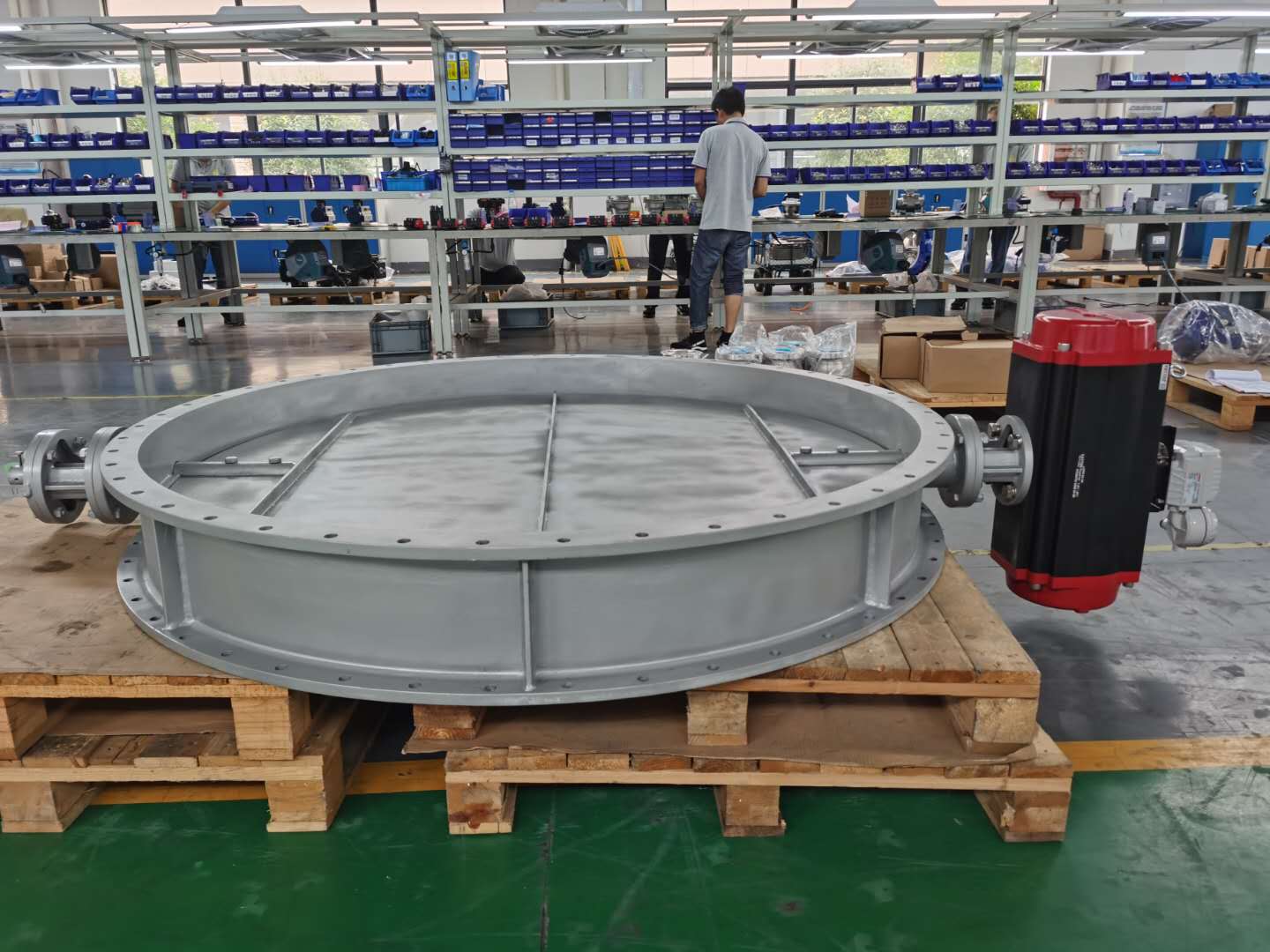 1650 diameter ventilation butterfly valve acceptance